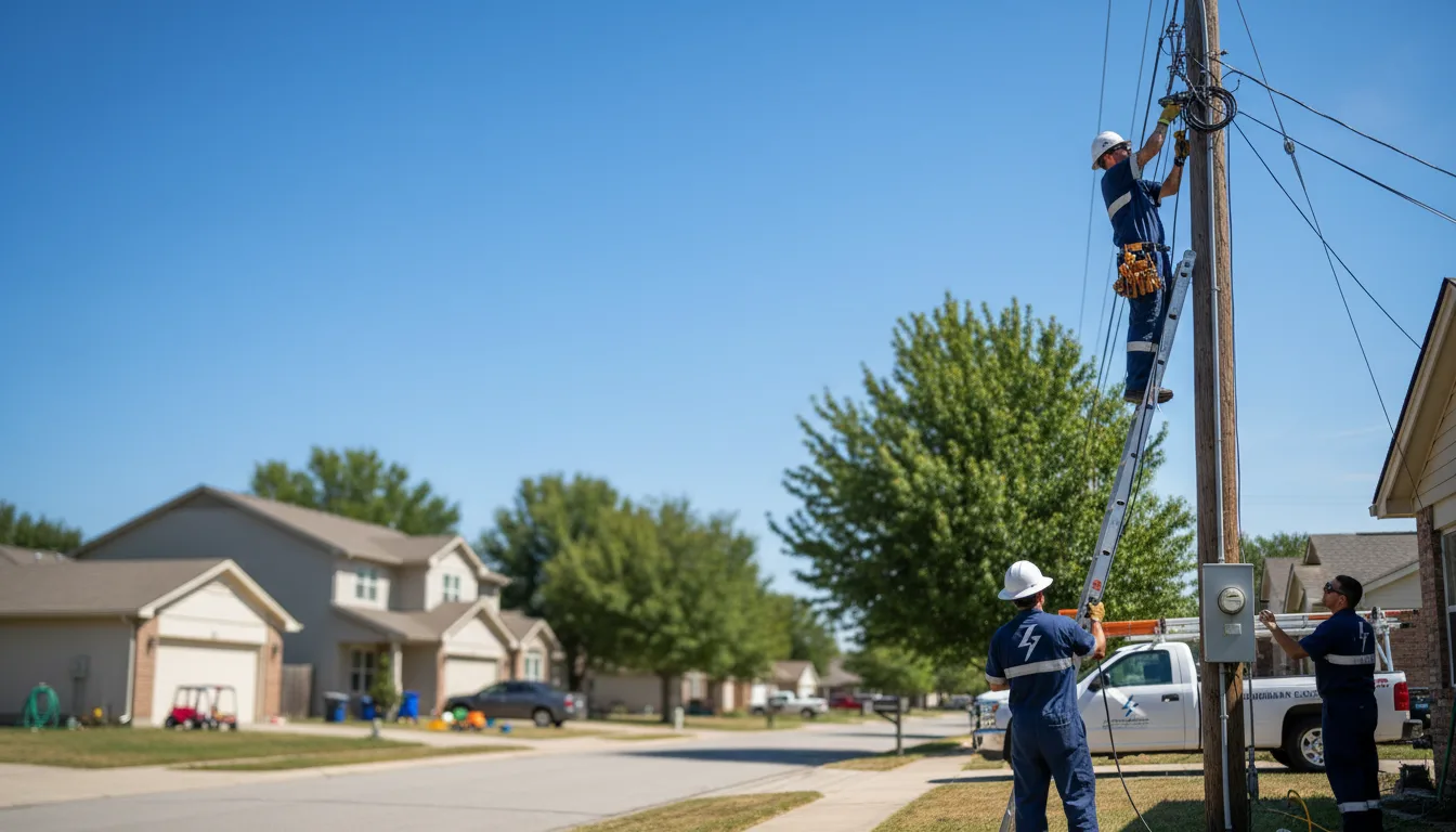 Residential electrician providing installation services in Fairfield, ID